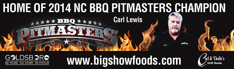 Carl Lewis won the 2014 NC BBQ Pitmasters Show!